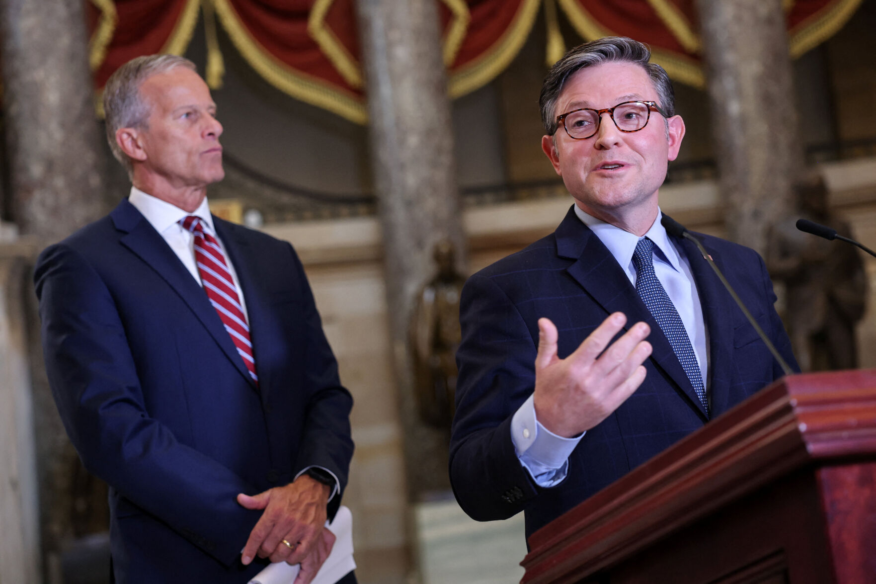 Speaker Johnson says it's up to Democrats to 'stop the madness' on shutdown's sixth day